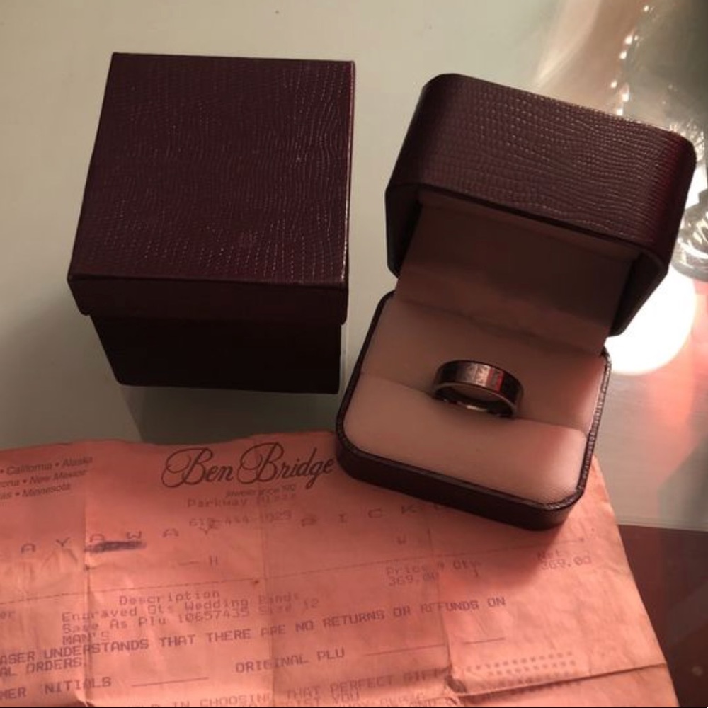 Triston tungsten carbide ring